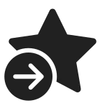 Star Arrow Right Start SVG Icon